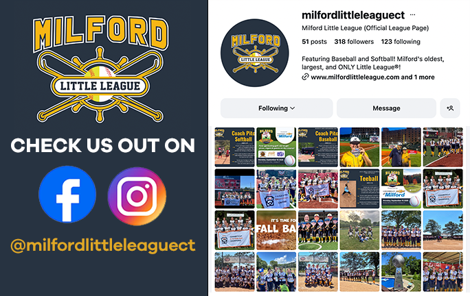 Milford Little League is now on Instagram